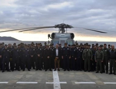 Μήνυμα Π. Ρήγα από τη φρεγάτα «Κουντουριώτης» για τις Ένοπλες Δυνάμεις (φώτο)